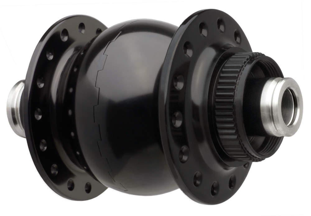 SON 28 12 110 disc center lock, black anodized, 24 hole